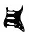 Metallor Electric Guitar Pickguard 3 Ply 11 holes SSS Single Coil Compatible with Strat Style Modern Guitar Parts Replacement(Black)