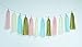 Gender Reveal Party Supplies Baby Shower Decorations Baby Blue Pink Cream Gold Tissue Paper Pom Pom Flowers Triangle Banner Paper Tassel Garland Circle Garland for Birthday/Party/Nursery Decorations