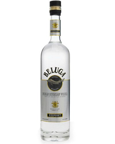 Beluga Noble Vodka 1 KARTON: 6 Flaschen je 1 Liter 40% Alk., Premium Wodka aus Sibirien, reiner und weicher Geschmack