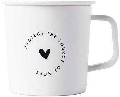 LeeMon Coffee and Tea Mug,Simple Prevently New Creative Cup Reusable Water Cups Milk Juice Personality Travel Mug with Lid (White, A)