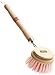 Lola Products The Original Dishwashing & Vegetable Brush, Hardwood w/Poly Fiber Bristles, Reusable, Sustainable, Has EZ-Grip Handle - 1 Pack