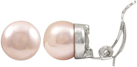 Isaac Kieran Rhodium or Gold Finish Faux Pearls Clip-On Stud Earrings