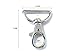 50 Metal Swivel Clasps Lanyard Snap Hook Lobster Claw Clasp Jewelry Findings 1 5/8