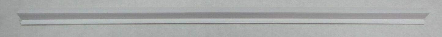 Custom Accents Pvc Hanging File Rail For 5/8" Drawer Sides 2 Feet Long White (Sold Per Each) : File Guides : Office Products