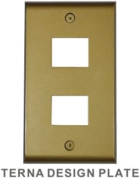 Amazon Co Jp スイッチプレート コンセントプレート アンティークゴールド 2口 ホーム キッチン