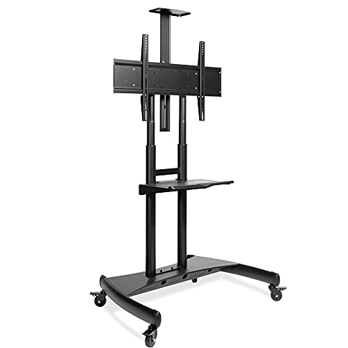 Mount Factory Rolling TV Stand Mobile TV Cart for 55" 80" Plasma