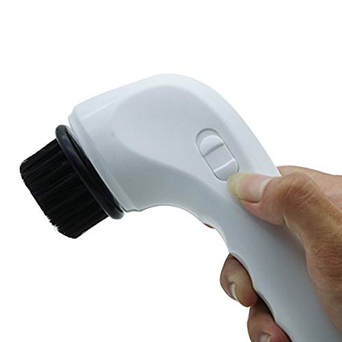 IXAER Electric Shoe Polisher Machine, Mini Handheld Electric Shoe Brush Shoe Shine USB Rechargeable Electric Portable Dust Cleaner Leather Care Kit for Shoes, Bags