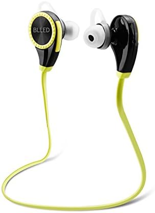 Bluetooth Headphone, Blled Wireless Noise Cancelling In-Ear Earbuds with MIC and High Quality Stereo Sound Earphone (Green)