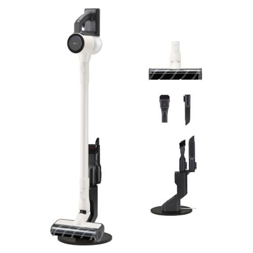 LG CordZero A9 Air, Aspirapolvere senza Fili, 150W, Autonomia 40 min, Spazzola Parquet, 2 Accessori, Autoportante, Corpo Leggero 1,97kg, Base Porta Accessori, Calming Beige