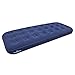 Milestone Single Flocked Air Mattress Bed, Blue