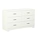 South Shore Step One 6-Drawer Double Dresser Pure White, Contemporary