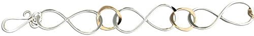Two-Tone Figure Eight Link Bracelet - Sterling Silver &amp; 12k Gold-Filled by Lionne Designs