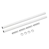 MECCANIXITY Threaded Extension Rod, 9.8" Lamp Pipe