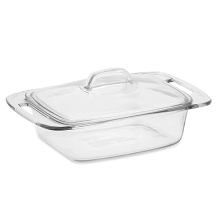 Pyrex cacerola de cristal, fácil agarre cubiertos, 2 Qt - 1 EA ...