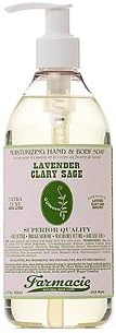 Hand &amp; Body Soap Lavender Clary Sage 12 oz by Farmacie