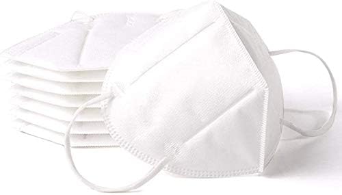 Mitening 8 Pieces of N95 Mask With Adjustable Nose Clip, Adult General Breathable Elastic Mouth Soft Face Protection Effective Against fine Airborne Particles, Dusts, Mists and More