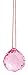 M.V. Trading 40mm Crystal Ball Prisms Pendant Feng Shui Suncatcher Decorating Hanging Faceted Prism Balls, Pink