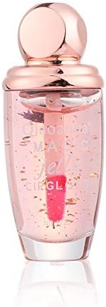 oceaneshop Flower Crystal Jelly Lipstick Lips Gloss Magic Temperature Change Color Lip Balm Moisture Color Crystal Clear(02)