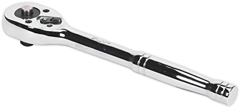 Sealey S0705 Ratchet Wrench with Pear-Head Flip Reverse, 3/8" Square Drive, Silver