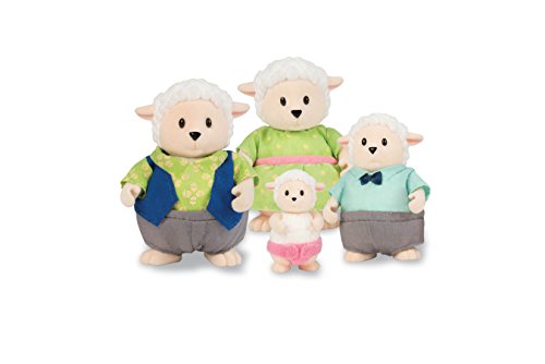Li'l Woodzeez Snipadoodles Sheep Family Set with Storybook