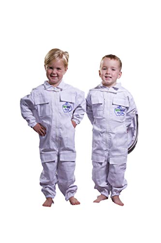 NewBee Children's Beekeeping Protective Cotton Suit w/Domed (Fencing Style) Veil (XS) - Thumbnail 2