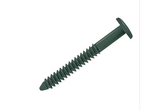 Window Shutters Panel Peg Lok Pin Screws Spikes 3 inch 60 Pack (Forest Green) Exterior Vinyl Shutter Hardware Strongest Made in USA