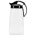 Pratico Kitchen QuickPour Water, Juice, and Beverage Airtight Pitcher, Made in Japan, 2.3 qt, 73 oz, Black