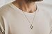 Triangle necklace for men, groomsmen gift, men's necklace with a silver triangle pendant, silver chain, gift for him, geometric necklace