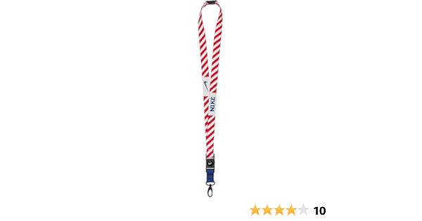 red and white nike lanyard