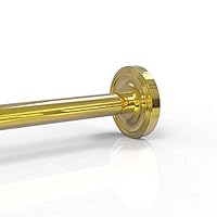 Allied Brass PR-98 Prestige Regal Collection Curtain Shower Rod Bracket, Polished Brass