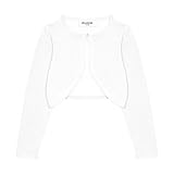 BOLEROSE Girls Long Sleeve Sparkle Cardigan