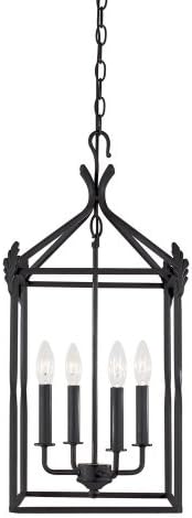 World Imports Lighting 61404-42 Hastings 4-Light Lantern, Rust