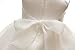 Meiqiduo Baby Girls Dresses Christening Wedding Pageant Bow Formal Dress Ivory White (3M/0-6months)