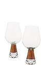 Tom Dixon Men's Tank Wine Glasses Set, Clear/Copper, One Size