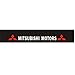 Etie 125x20cm Reflective Car Styling MITSUBISHI MOTORS Front Rear Windshield Banner Decal Vinyl Car Stickers for Mitsubishi Auto Exterior Accessories