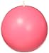 Zest Candle 6-Piece Ball Candles, 3-Inch, Hot Pink