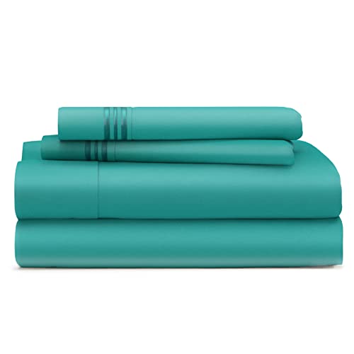 Queen Size Bed Sheets Turquoise Luxury Sheet Set Deep Pocket