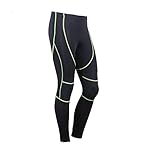 Xcellent Global Men's Outdoor Cycling Tights Bicycle Pants 3D Gel Padded Cycling Shorts Sports Trousers, Black FS028L