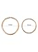Hicarer 180 Pieces Hair Rings Braid Rings Hair Hoops Hair Loop Clips, 3 Colors, 2 Sizes