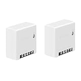 2pcs SONOFF MINI 10A Smart WiFi Wireless Light Switch, Universal DIY Module for Smart Home Automation Solution, Compatible with Alexa & Google Home Assistant, Compatible with IFTTT, No Hub Required