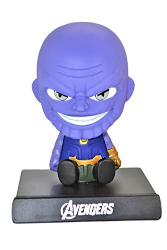 Avengers Thanos Cell Phone Holder PVC Bobble Head Figure Car Dashboard Office Home Accessories Ultra Detail Doll (Thanos) - Thumbnail 6