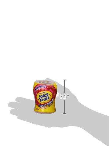 Juicy Fruit Fruity Chews Strawberry Sugarfree Gum, 40 piece bottle (4 Bottles)