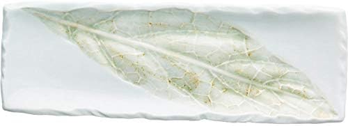 Kitchenware Jinzhi Jade Leaf Creative Japanese Ceramic Rectangular Plate Special Restaurant Sushi Plate Household Tableware