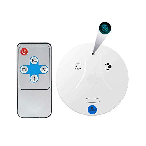 Hidden Camera Smoke Detector,Vipwind Smoke Detector with HD Spy Camera Motion Activated Video Recording RF Control Wireless Security Camera