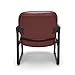 OFM Core Collection Big and Tall Guest and Reception Chair with Arms, Microbial/Anti-Bacterial Vinyl, in Wine (407-VAM-603)
