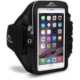 Armpocket Mega i-40 Armband, Black, Small Strap for iPhone 11, 11 Pro, XS, XR, X, 8, Galaxy Note 10, S10, S10e, S9+, Pixel 3, 2 and Pixel 2 XL, XL or Phones and Cases up to 6.5 Inches