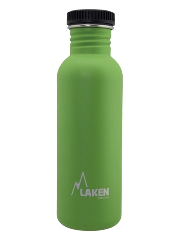 LAKEN Unisex - Adult Heavy Duty Stainless Steel Bottle 1 Litre Green 1
