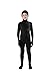 Full Bodysuit Kids Open Face Costume Spandex Stretch Zentai Child Suit (Small, Black)
