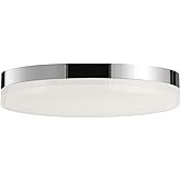 Maxim Illuminaire II-20W 1 LED Round Flush Mount-11 Inches Wide by 1.75 inches high-Polished Chrome Finish