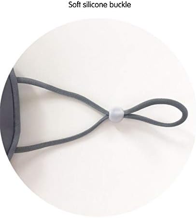 Sleep Eye Mask, Blindfold with Adjustable Ear Loops Warm and Cool Double-Sided, for Travel and Nap (Dark Grey + Light Grey) - Image 5